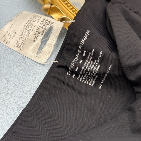 🆕 CHRISTOPHER ESBER 🧿 NWOT U Prong Black Swim Brief, Sz AU 8 US 4 - Picture 13 of 13